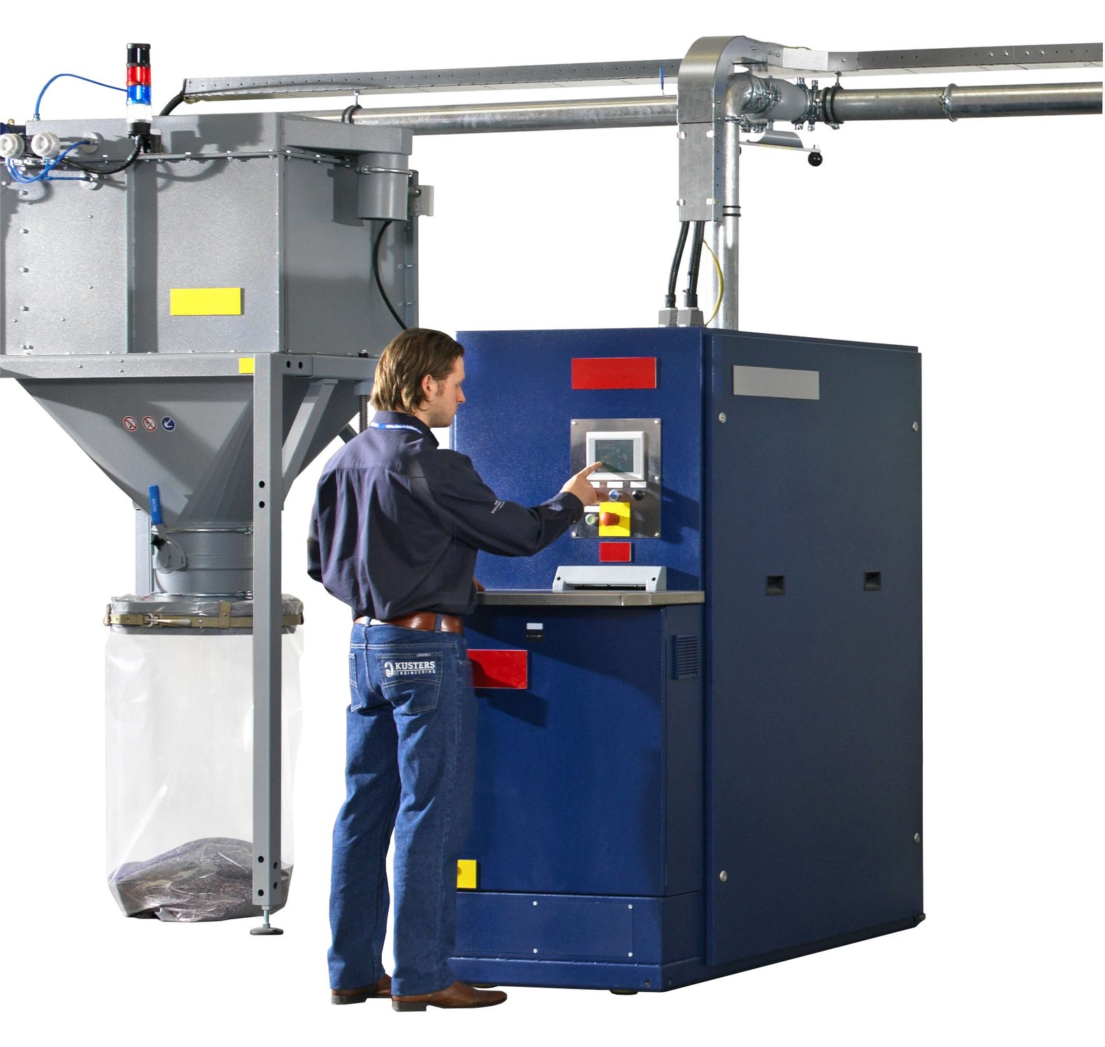 RDS-100 with shred collection - white background