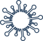 Virus particle white